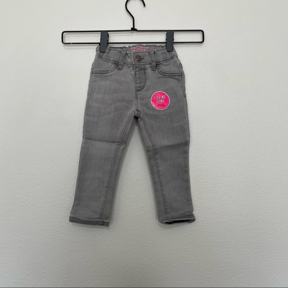 NWT the childrens place legging jeans super soft grey jeans sz.2T